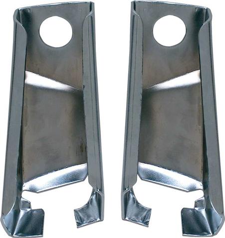 1969 Camaro, Firebird; Trunk Floor Rear Panel Corner Braces; Pair; EDP Coated