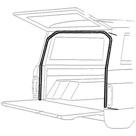 1969-77 Ford Bronco; Liftgate Weatherstrip Body Seal; Upper