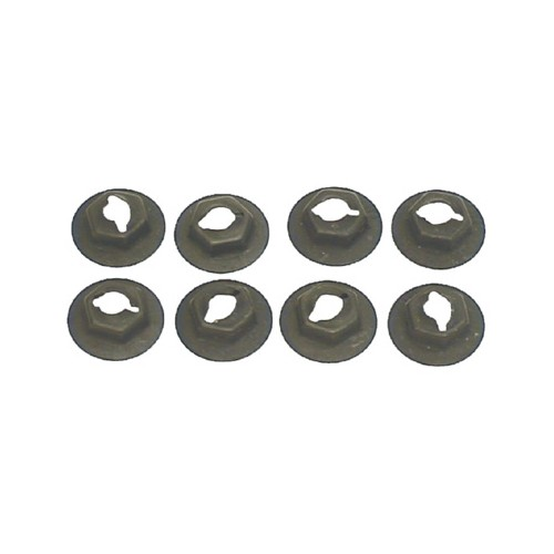 68 CAMARO SIDEMARKER LENS NUT SET (8 PCS)