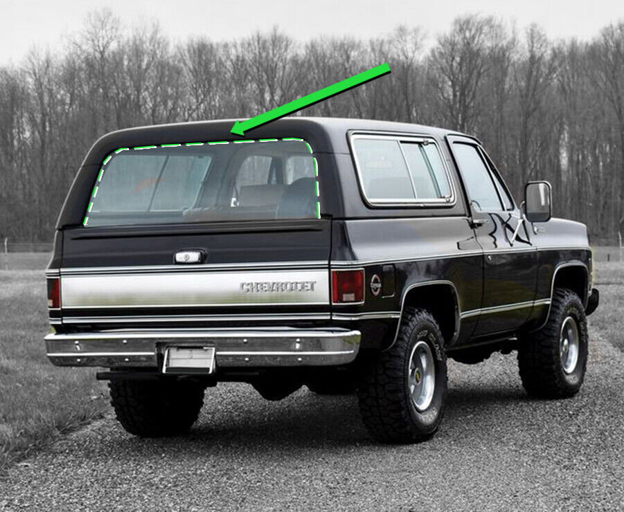 1973-1975 Rear Window Glass Run Tailgate Seal Chevrolet GMC K5 Blazer Jimmy