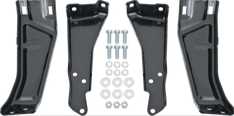 1981-87 C/10 Rear Bumper Bracket Set, Fleetside Set.