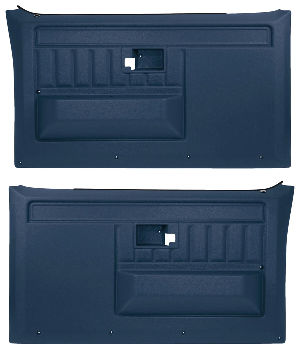 1981-87 C/10 Front Door Panels, (BLUE) Pair.
