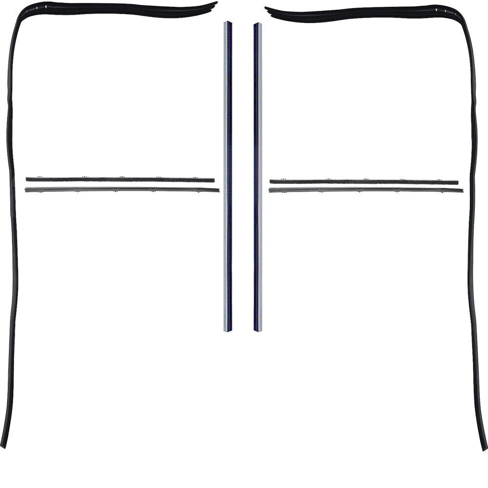 1967-1972 C/10 window Felt kit 8pc (BLACK) (WFK 1111 67 A)