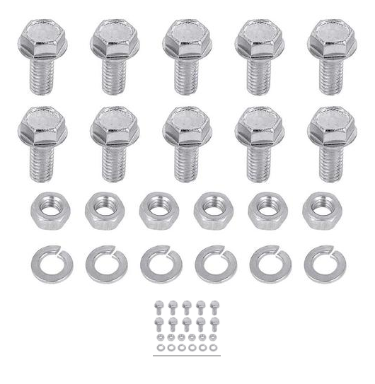 1954-1987 C/10 Front Bed Panel Hardware Bolt Kit Wood Floor (ZINC)