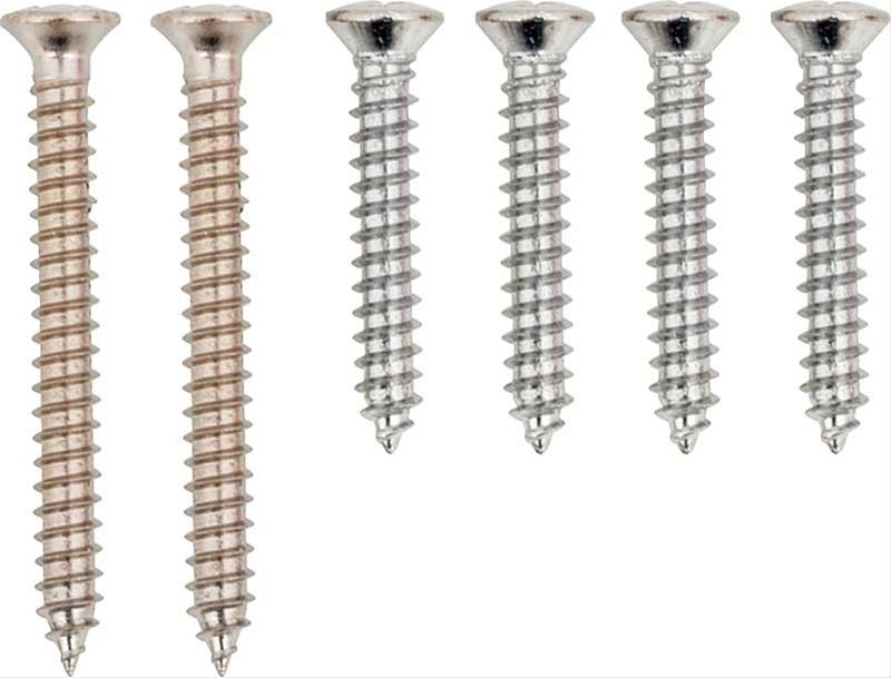 1967 Camaro, Firebird Interior Pillar Post Molding Screw Set; 6 Piece Set