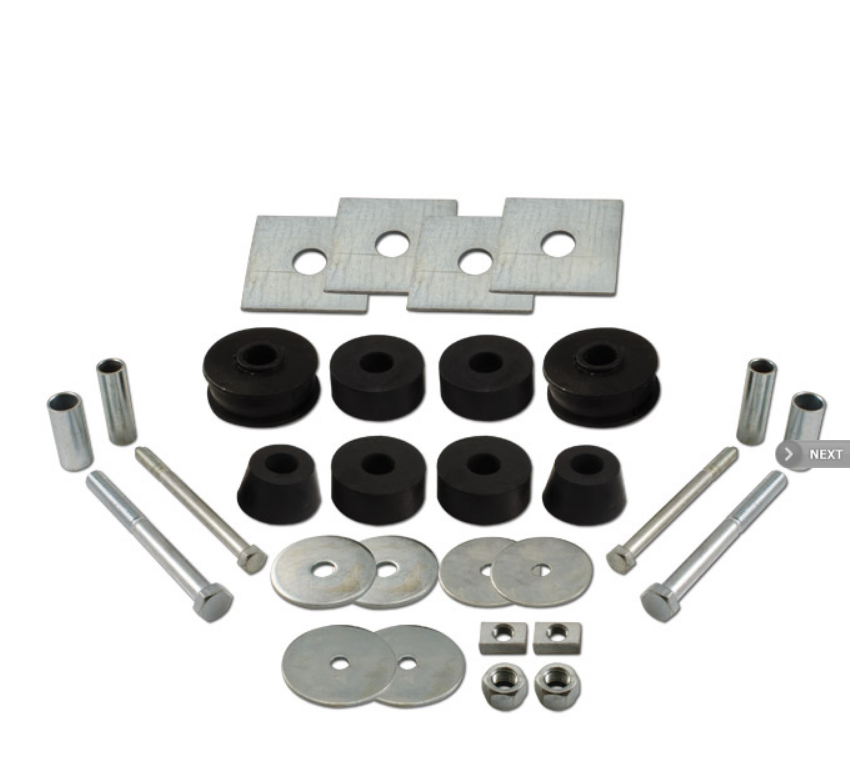 1960-1966 CHEVROLET & GMC TRUCK CAB MOUNT KIT 1/2 TON