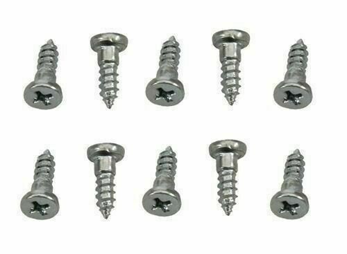 Molding Clip Stud Screw Set; #4 x 3/8" with 1/8" Shoulder; Zinc Plated; Package of 10