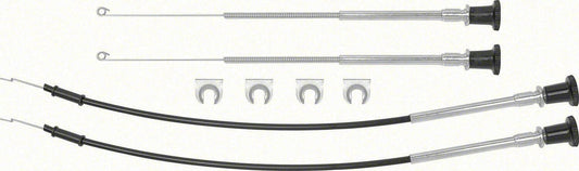 1970-81 KICK PANEL CABLE SET - WITHOUT AC - SET OF 4