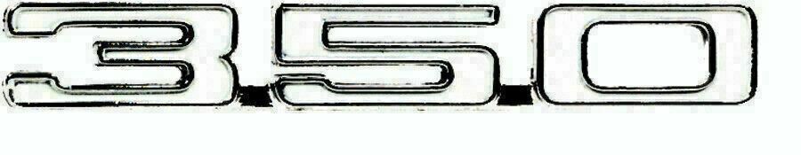 1968 Camaro Fender emblem " 350 " RH side