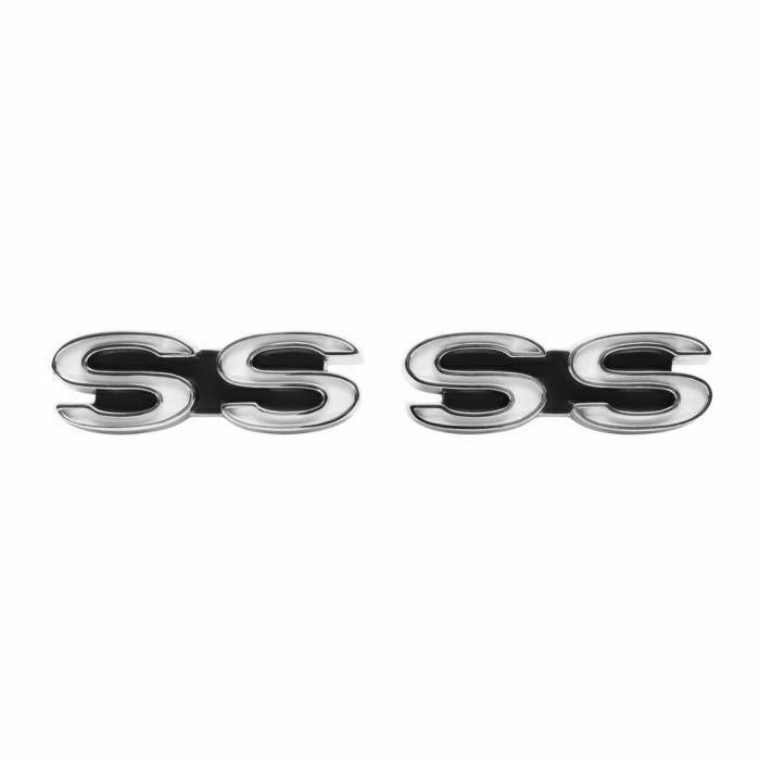 1968 Camaro SS Front Fender Emblems, Pair