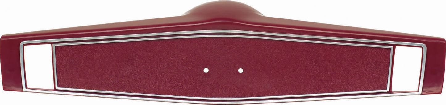 1969-70 Steering Wheel Shroud; Red; With Silver Trim