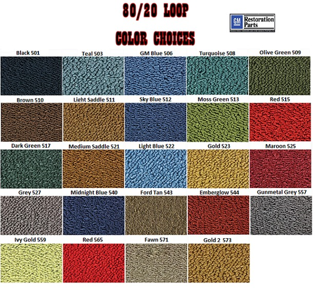 1941-1948 Chevrolet Passenger Car Carpet 53099