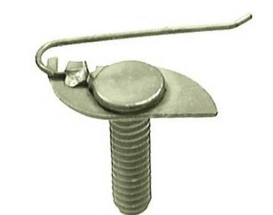 Wire Tail molding clip #10-24, 3/4 long Green dip coated