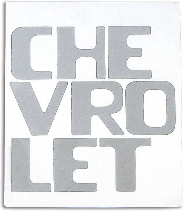 1954-1966 chevy truck stepside Tailgate decal letters Chrome