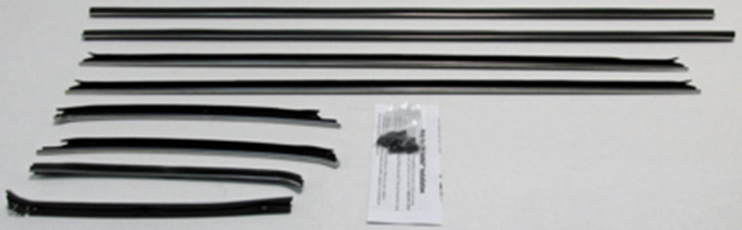 1969-1970 Impala & Caprice Custom Hardtop repos window fuzzie Felt kit (8pcs)