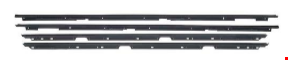 1982-92 Camaro/Firebird; Window Felt Weatherstrip Kit; w/ Flat Bead; Black; 4pcs
