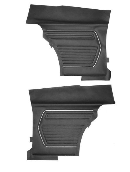 1969 camaro coupe rear door panel standard Black