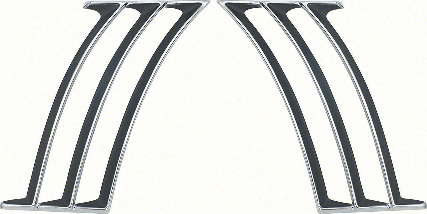 1969 Camaro Rear Quarter Panel Louver Pair