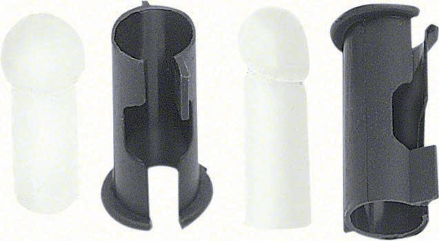 1960-73 GM; Sun Visor Tip and Bushing Set; 4 Piece Set; Various Models