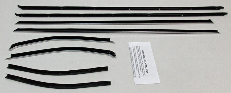 69-72 Cutlass Supreme 2 Door Hardtop w/ Special Molding Replacement Feltkit,8pcs