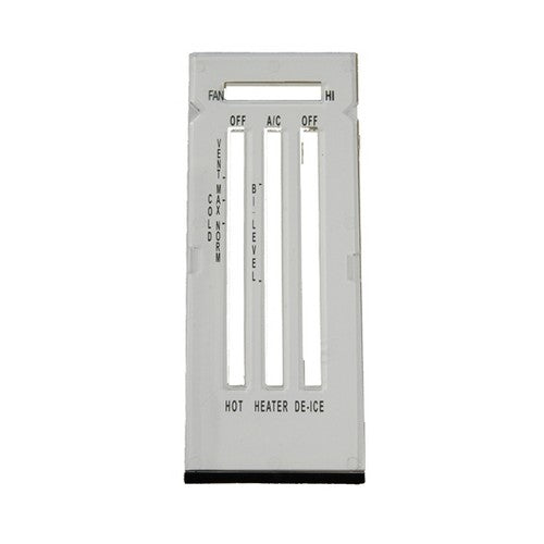 1969-1974 NOVA 69 CAMARO WHITE HEATER CONTROL LENS WITH A/C