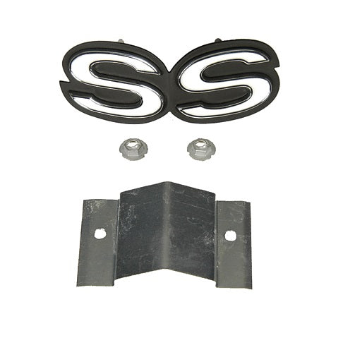 1968 and 72 camaro SS grille Emblem standard with retainer