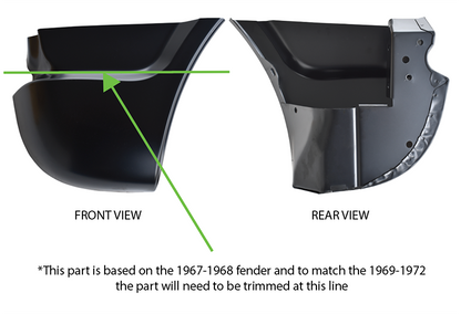 1967-72 C/10 Fender Patch Panel Lower Front Section of Fender LH