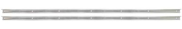 1954-59 C/10 Bed Angled Strips, Shortbed, Stepside, Polished Stainless Steel. Pair.