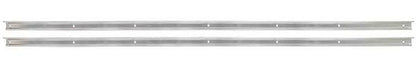 1954-59 C/10 Bed Angled Strips, Shortbed, Stepside, Polished Stainless Steel. Pair.