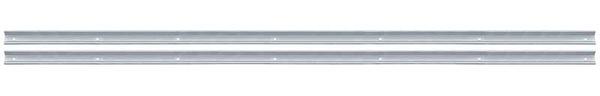 1960-66 C/10 Bed Angled Strips, Shortbed, Stepside, Zinc, (77-1/8"). Pair.