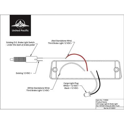 1973-91 C/10; LED Cargo Lamp Conversion Kit; With Red LED Brake Lamp