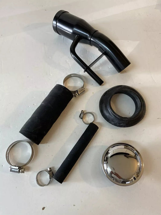 1955-59 C/10 Fuel Tank Filler Kit with Chrome Gas Cap. Each.