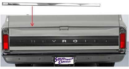 1967-72 C/10 Upper Tailgate Molding - LH Each.