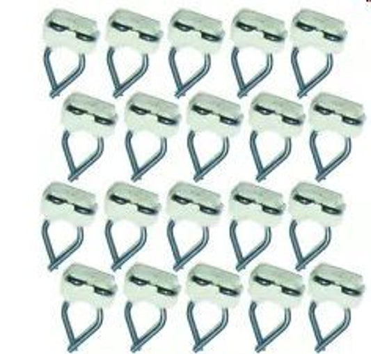 1962-66 Chevrolet / GMC Truck Lower Side Molding Clip, Push-In Type, Small, 20 Piece Kit.