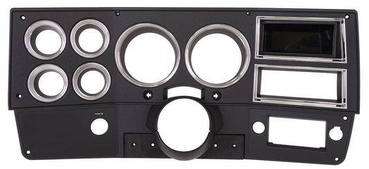 1984-87 Chevrolet / GMC Truck Instrument Gauge Dash Bezel, Black with Chrome Trim -without air conditioning / includes steering column cover-(Replaces GM# 14057868) Each.