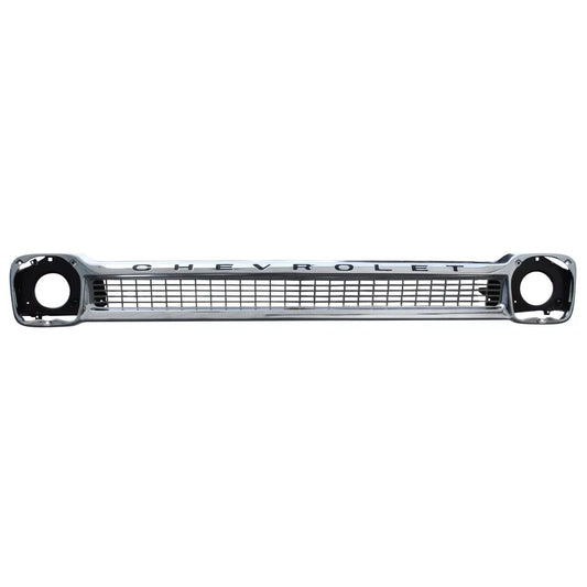1964-1966 Chevrolet Truck Grill With light bucket, grill brace, and black lettering