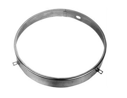 1941-75  Headlight Retaining Ring, 7 inch, Polished Stainless Steel