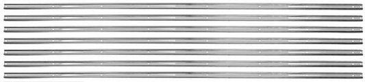 1954-59 C/10 Bed Strip Kit, S/B, Stepside. 77-1/8", 7 pcs. (Polished Stainless Steel), Kit.