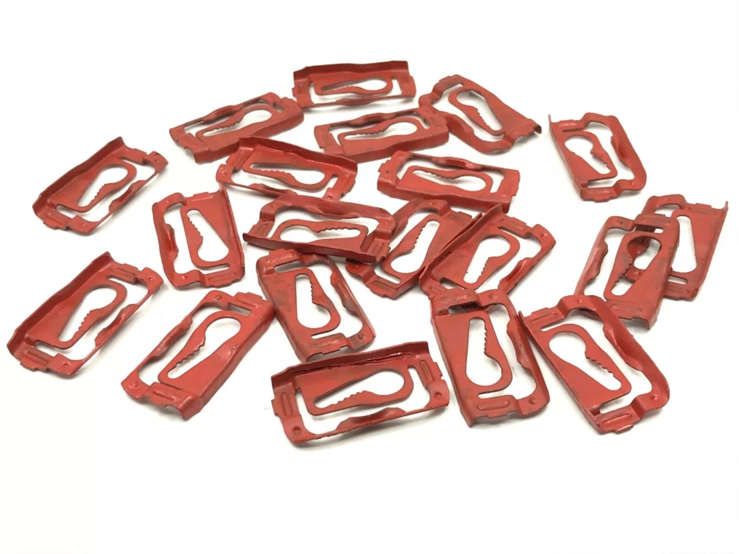 RED FINISH WINDSHIELD REVEAL MOLDING CLIPS EACH