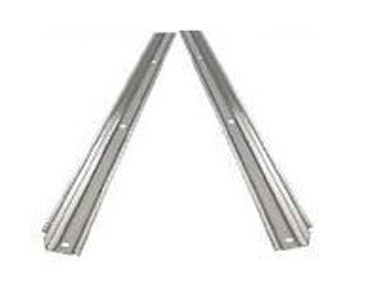 1954-59 C/10 Bed Angled Strips, Shortbed, Stepside, Polished Stainless Steel. Pair.