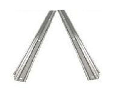 1954-59 C/10 Bed Angled Strips, Shortbed, Stepside, Polished Stainless Steel. Pair.