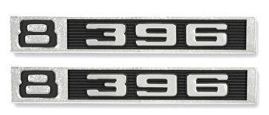 1969-72 Chevrolet Truck "8-396" Fender Side Emblems
