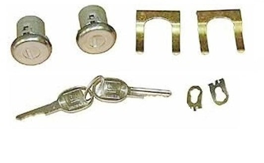 1967-87 C/10 Door Lock Cylinders with 2 GM Matching Keys. Pair