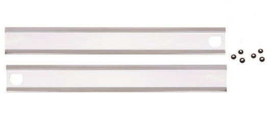 1985-88 Chevrolet Truck Center Grill Moldings -with dual headlights / paint to match- (Replaces GM# 15616657 & GM# 15616658) Pair.