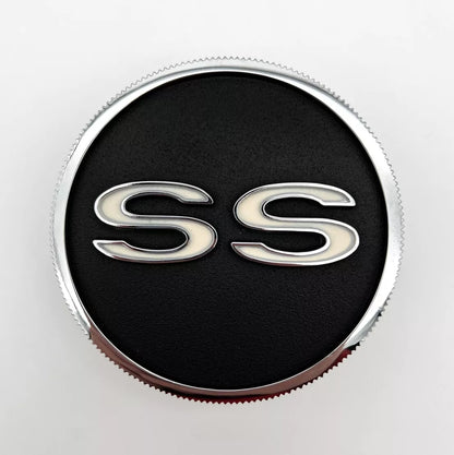 1967-68 Camaro Chrome / Black "SS" Gas Fuel Cap