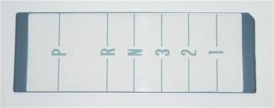 1968-70 Console Shift Indicator Dial, Turbo