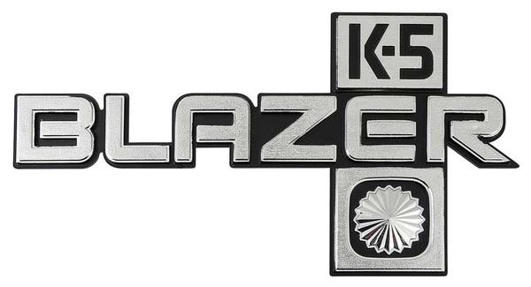 1981-88 Blazer "K-5 BLAZER" Fender Emblems, Pair.