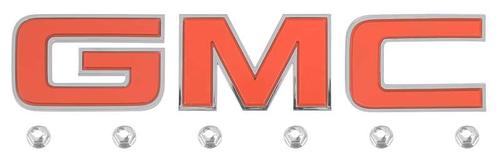 1983-88 GMC Pickup; GMC Grill Emblem Letter Set; with Installation Hardware