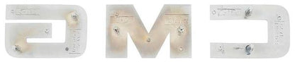 1983-88 GMC Pickup; GMC Grill Emblem Letter Set; with Installation Hardware