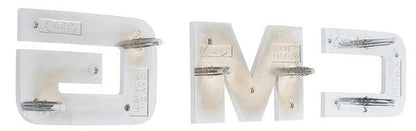 1983-88 GMC Pickup; GMC Grill Emblem Letter Set; with Installation Hardware